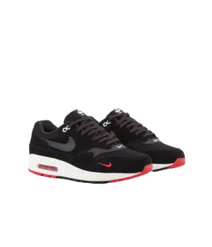 Nike Air Max 1 Premium Black University Red Sail Oil Grey STASP